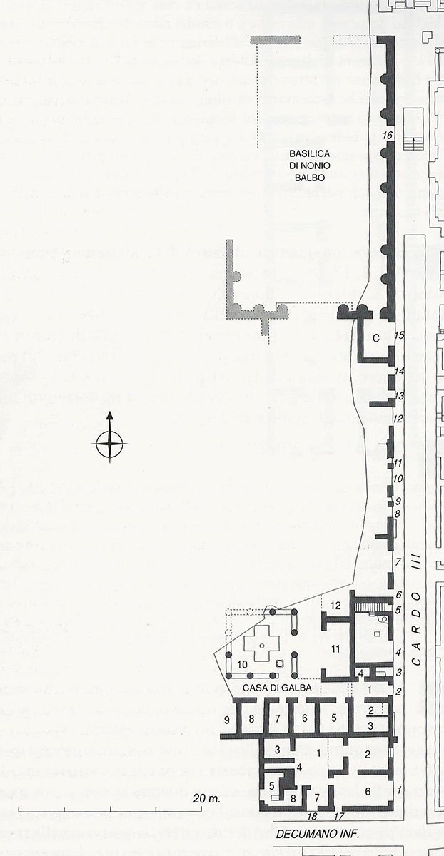 Herculaneum Insula VII Plan